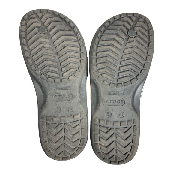 Crocs Crocband Womens Size 10 Mens 8 Black Casual Slip On Flip Flop Sandal *Read - Picture 9 of 9